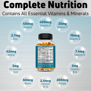 Gomitas Multivitamínicas con Zinc para Niños y Adolescentes, OEM/ODM, para el Apoyo Inmunológico, 60 Unidades, Suplemento Dietético - Product Image 3