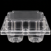Barquette d'emballage pour œufs en PET transparente, 4/6/10/12/30 œufs, conteneur en plastique transparent jetable pour œufs
