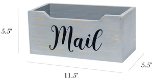 Fsc Bàn Đen Script Từ Văn Phòng Phụ Kiện Gỗ Trang Trí Nội Thất Thư Chủ Màu Xám Rửa Mộc Mạc Bằng Gỗ Thư Tổ Chức Hộp - Product Image 2