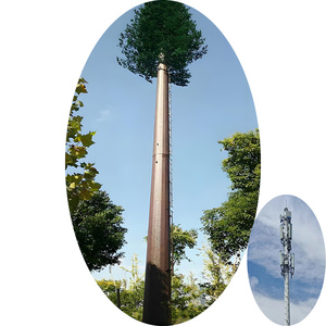 Torre de Antena Monopolar de Acero Galvanizado con Camuflaje de Árbol Biónico, Torre de Comunicación Disfrazada de Pino - Product Image 6