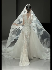 S1098Y Nouvelle Robe <span class=keywords><strong>de</strong></span> Mariée Sirène Vintage Française en Dentelle Légère, <span class=keywords><strong>Voile</strong></span> <span class=keywords><strong>de</strong></span> Soirée Haut <span class=keywords><strong>de</strong></span> Gamme, Robe <span class=keywords><strong>de</strong></span> Fiançailles et <span class=keywords><strong>de</strong></span> Mariage - Product Image 1