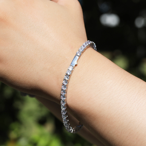 <span class=keywords><strong>Collana</strong></span> <span class=keywords><strong>e</strong></span> <span class=keywords><strong>Bracciale</strong></span> Tennis con Diamanti da 3mm <span class=keywords><strong>e</strong></span> 4mm, Stile Hip Hop, per <span class=keywords><strong>Uomo</strong></span> <span class=keywords><strong>e</strong></span> Donna - Product Image 4