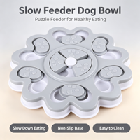 Jouet distributeur de friandises interactif pour chien, labyrinthe anti-étouffement, anti-ennui, en plastique durable et écologique, design moderne