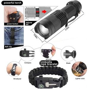 Muestra Gratuita de Bolsa de Emergencia Multifuncional con Cuerda, Linterna y Hebilla - Product Image 3