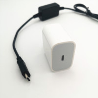 Convertisseur PD chargeur PD Type C 18W 30W fonctionne avec batterie externe adapté pour Canon LP-E6/DR-E6 LP-E18/DR-E18 coupleur FZ100 FW50/PW20