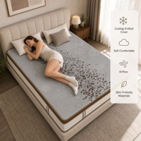 Aufrollbare Memory-Schaum-Matratze King Size 12 Zoll Naturlatex-Topper Atmungsaktiver Strickstoff für Villa Hotel Umweltfreundlich
