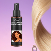 Après-shampoing sans rinçage pour perruque en marque privée, spray démêlant, traitement capillaire personnalisé OEM