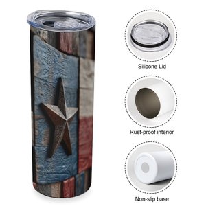 Dual Use <b>Hot</b> Cold 20oz Straight Car Tumbler Double Wall Stainless Steel Custom Pattern Wholesale - Product Image 3