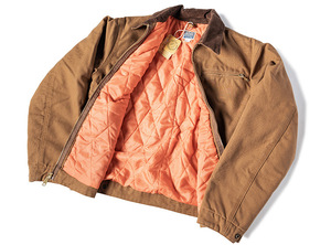 แจ็คเก็ตผู้ชายสไตล์วินเทจแบบดิสเทรส ผ้าดั๊กแคนวาส บุซับใน ทรงเดทรอยต์ สำหรับทำงานในฟาร์ม - Product Image 3