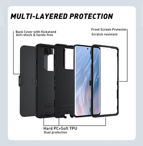 Étui de téléphone robuste 3 en 1, résistant aux chocs à 360 degrés, pour MOTO Edge 5G 2024 2025 UW 2022 E40 E30 E20 G13 G23 E13 - Product Image 2