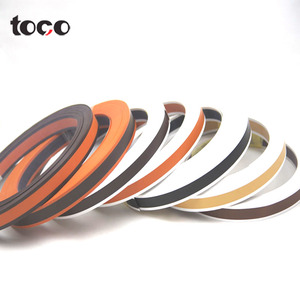 Toco-accesorios para muebles, tira de borde laminada de pvc, de madera, dorada, mdf, banda de metal flexible, embellecedor de muebles de metal - Product Image 4