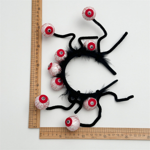 Serre-tête Halloween avec yeux effrayants, parfait pour les fêtes costumées féminines, les décorations de maison hantée et les soirées. - Product Image 3