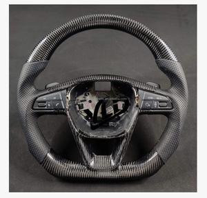 Volante Deportivo de Fibra de Carbono YLD, Versión Racing, para SEAT Leon Mk3 FR <span class=keywords><strong>Cupra</strong></span> Ibiza, Volant Carbone, Volante <span class=keywords><strong>Cupra</strong></span> - Product Image 5