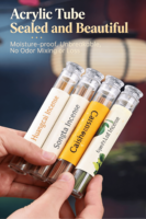 Bâtonnets d'encens au bois de santal 10g, parfum chinois aromatique, tube acrylique en forme de tour de pin, pour l'arôme intérieur de la maison