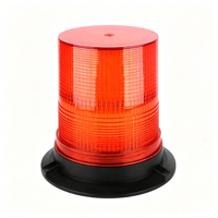 80W LED-Rundumleuchte mit 3 Stroboskopmodi, Warnleuchte mit Schraubbefestigung, PC-Gehäuse, Rot, Gelb, Blau, Grün, Blinklicht für Fahrzeugsicherheit und Warnungen