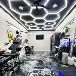 SUEZ Inde Plafonniers LED Design Nid d'Abeille pour Magasin de Vêtements Studio Atelier Bureau et Hôtel Décorations Prix - Product Image 6