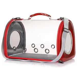 Real Fort 2021 new dog inventions Transparent Breathable Design Pet cat traveling shoulder bag dog carrier backpack