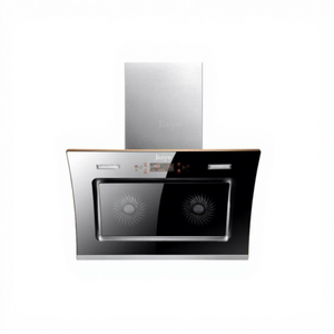 Campana extractora inteligente <span class=keywords><strong>de</strong></span> pared negra con <span class=keywords><strong>doble</strong></span> succión, sensor infrarrojo y <span class=keywords><strong>extractor</strong></span> <span class=keywords><strong>de</strong></span> humo para <span class=keywords><strong>cocina</strong></span> - Product Image 1
