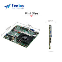 Carte mère Mini ITX fine de qualité supérieure avec processeur intégré, 2 ports LAN, processeur Intel Core i5-6300U, double canal DDR3L, carte graphique Iris Graphics 550, LVDS, HD, VGA
