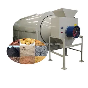 Hot saleFactory directly Small rotary drum dryer Cassava Dregs Cow Dung Rotary Dryer