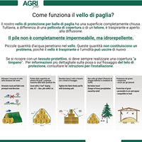 AGRI Plus Straw Poison 9.8x6m Protection Stable Non-Tissée Sans Noeuds 140g/m Polypropylène Résistant à la Déchirure Résistant aux Intempéries à Long Terme