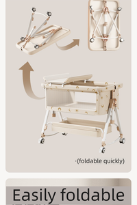 Cuna de bebé portátil multifuncional de diseño moderno, cuna plegable para recién nacidos, cama BB de Metal suave para niños, dormitorio de Hospital - Product Image 6