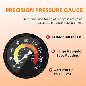 <span class=keywords><strong>Pompe</strong></span> à air gonflable pour ballons de vélo, 2 tons, poignée en plastique, jauge de baril en acier, <span class=keywords><strong>pompe</strong></span> à air au sol pour Schrader, Presta, Dunlop - Product Image 4