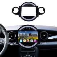 Meihua multimédia voiture BMW MINI 9 pouces Android voiture stéréo Radio Fascia lecteur panneau DVD cadre pour 2007-2014 noir travail tableau de bord