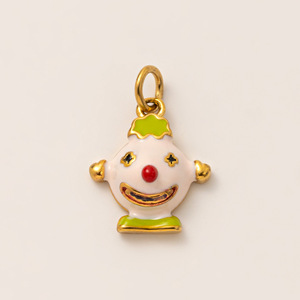 La fantasía infantil |   Dijes de Acero Inoxidable con Baño de Oro PVD de 18K y Esmalte para Creación de Joyería DIY |   Colgantes Divertidos para Niños - Product Image 5