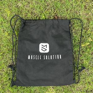 Promotional Environmentally Friendly Cotton <b>Backpack</b> Black Color Canvas <b>Drawstring</b> Bag Large Capacity <b>Backpack</b> for Travel Sport - Product Image 2