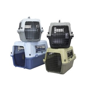 Cage de <span class=keywords><strong>transport</strong></span> pour animaux de compagnie approuvée par la IATA pour chats et chiens, <span class=keywords><strong>en</strong></span> plastique durable, pour voyages <span class=keywords><strong>en</strong></span> avion - Product Image 1