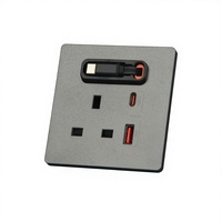 Prise murale universelle à charge rapide PD 20W avec 2/3 prises USB-A et USB-C, multifonctionnelle pour la maison/le bureau