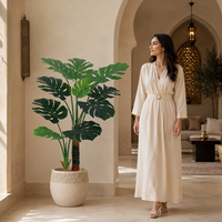 Arbre artificiel Monstera en PE de 120 cm, aspect naturel, vente en gros, durable, écologique, résistant aux UV, pour anniversaire et aménagement paysager