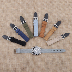 Bracelet de montre en cuir suédé bracelet de montre en cuir suédé - Product Image 3