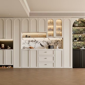 Ensemble de <span class=keywords><strong>dressing</strong></span> sur mesure autoportant de style moderne et minimaliste avec bureau et coiffeuse, grande capacité de rangement pour chambre à coucher - Product Image 1