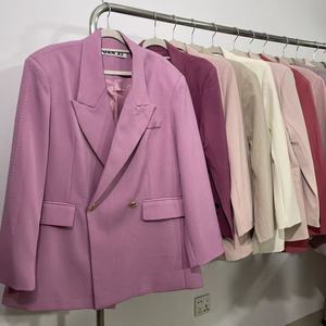 Blazer da Donna in Poliestere Grigio con Bottone Singolo, Tessuto a Maniche Lunghe per Ufficio e Uso Quotidiano - Product Image 4