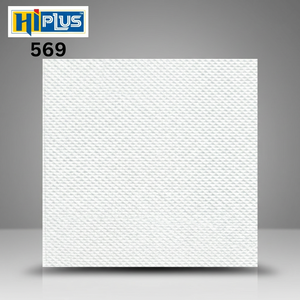 Panel Cuadrado de PVC Tejido Blanco Moderno AMPLUS de 2x2 pies para Techo, Rejilla Decorativa para Techo Suspendido, Clase de Aislamiento Térmico - Product Image 3