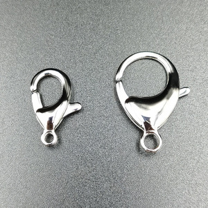 Cierre de Langosta de Acero Inoxidable, Tamaño 25 33, Ovalado Liso, Accesorio para Fabricación de Pulseras - Product Image 2