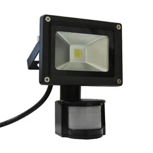 IP65 Waterproof Spotlight 10W PIR Induction Lamp Outdoor Security Floodlights with US 3-Plug 85-265V