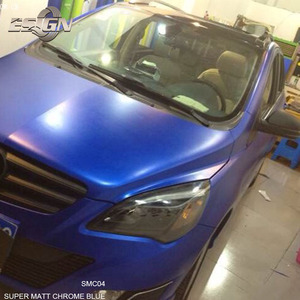 AC38 Satin Ice Blue Car Wrapping <b>Vinyl</b> Films <b>Self</b>-Healing Anti-Scratch PVC with Color-Changing and Leopard Design Style - Product Image 4