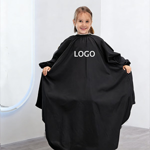 Capa de Barbero Impermeable <span class=keywords><strong>para</strong></span> Niños <span class=keywords><strong>con</strong></span> Mangas, <span class=keywords><strong>para</strong></span> Niños y <span class=keywords><strong>Niñas</strong></span> de 10 Años, Capa de Peluquería <span class=keywords><strong>con</strong></span> Cuello Ajustable, <span class=keywords><strong>para</strong></span> Salón o Casa - Product Image 3