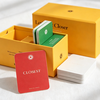 Jeu de cartes d'affirmation personnalisées de qualité supérieure, surface laminée, papier d'art épais, texte et motifs imprimés sur mesure pour le bien-être personnel