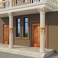 Moule à Béton en Gros, Moulage Rond Décoratif pour Pilier de Colonne Romaine, Poteau en Plastique Préfabriqué en ABS, Formes de Construction en Ciment pour Maison