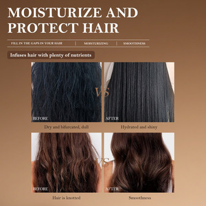 Crema Capilar Hidratante y Nutritiva con Colágeno Orgánico Morado para Cabello Seco con Efecto Reparador - Product Image 5