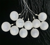 Lustre en verre à bulles LED AC à haut taux de clics, fourni par l'usine, pour hôtels et mariages