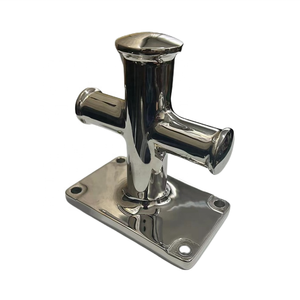 Acier inoxydable 316 Marine Simple Croix Amarrage Bitt Croix <span class=keywords><strong>Bollard</strong></span> Taquet Stanchion Base 140X85mm Taquets D'arrimage Matériel De Bateau - Product Image 3