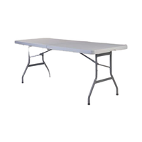 Table ronde pliante moderne en plastique pour événements extérieurs et banquets – Vente en gros
