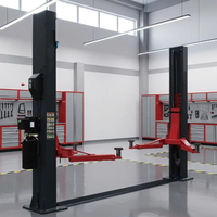 Pont élévateur 4 tonnes à 2 poteaux avec verrou de sécurité, vérin hydraulique double, colonne isolée pour atelier de carrosserie automobile
