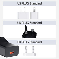 Cargador Rápido para Teléfono Micro USB 5V2A Enchufe Estadounidense y Europeo Accesorios Móviles Completos de Alta Calidad con QC3.0 para Auriculares