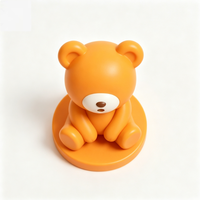 Figurine de bureau personnalisable en PVC, ours sans visage orange, inspirée d'Animal Crossing, boîte mystère, 5 cm, jouet décoratif, cadeau mignon